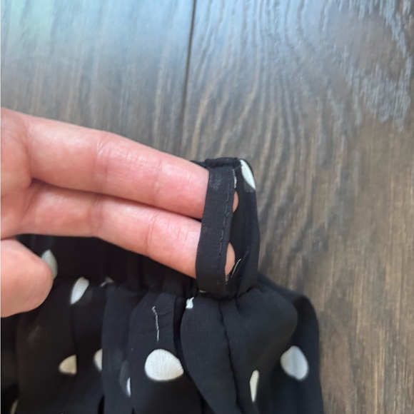 QED LONDON Black and White Polka Dot Midi Pleated Skirt - Picture 14 of 15